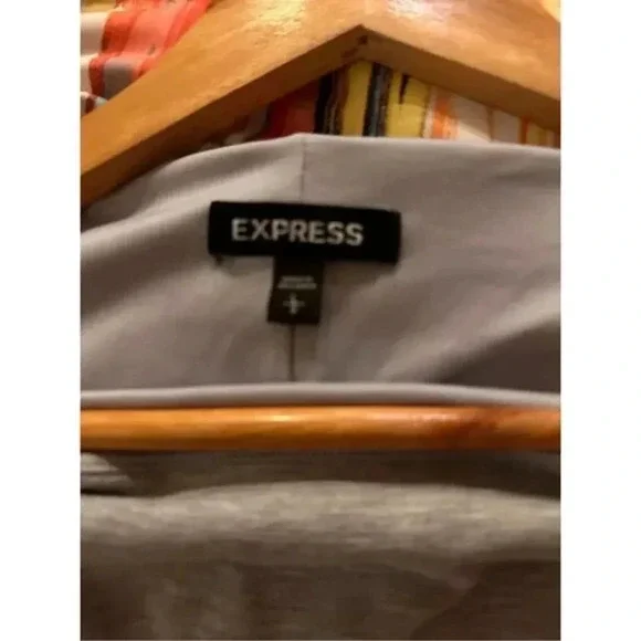 Express Super Soft Gray T-Shirt Dress Large - Picture 5 of 5